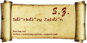 Sárközy Zalán névjegykártya